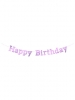 Letter Banner Glossy Pink Happy Birthday 4m