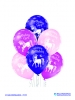 Balon latex D11 Birthday Unicorn 6 komada
