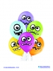 Balon latex D11 Funny Monsters 6 komada