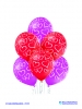 Balon latex D11 Hearts 6 komada
